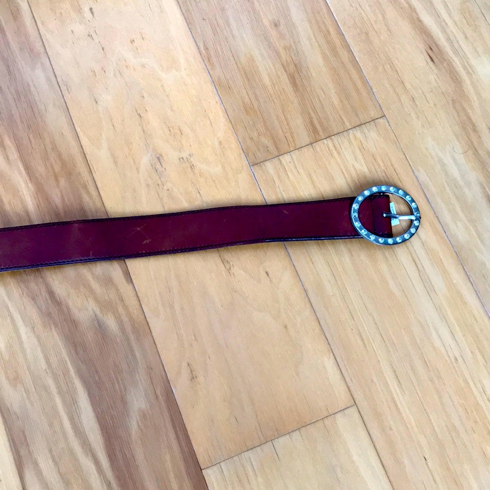 Leather belt